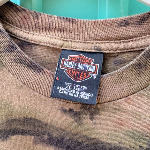 HARLEY DAVIDSON Camo t-shirt men's Large Sherbrooke Quebec Canada moto - Picture 3 of 4